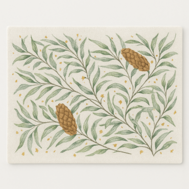 Winter Woodland Cones Place Mats