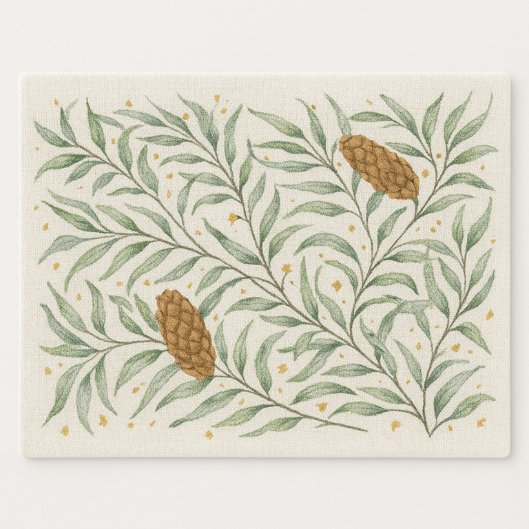 Winter Woodland Cones Place Mats