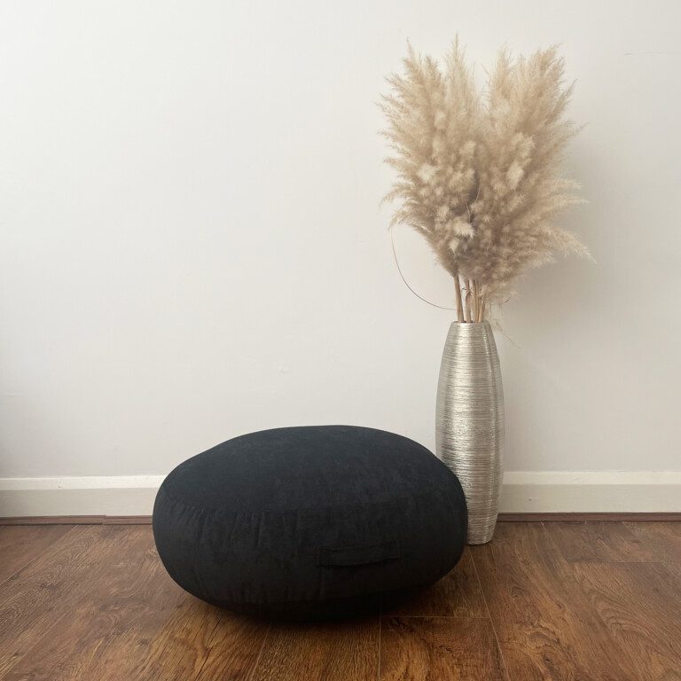 Indoor Aston Black Floor Cushion