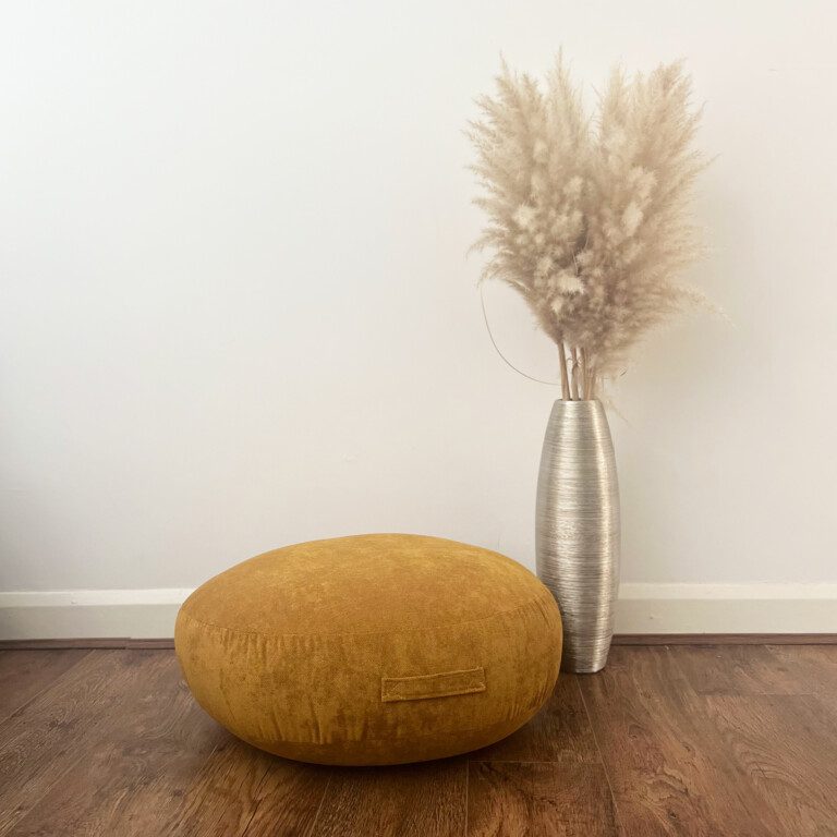 Indoor Aston Mustard Floor Cushion