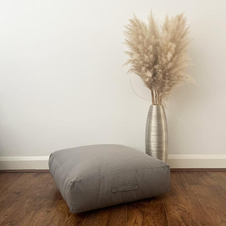 Indoor Meadow Grey Floor Cushion