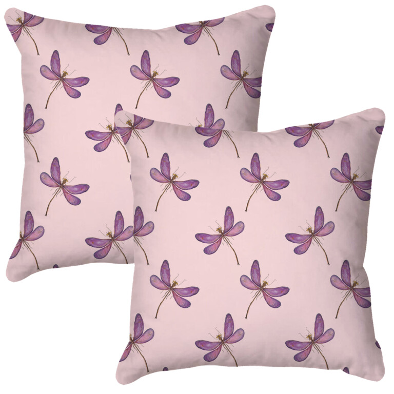 Dragonfly Group Baby Pink Quick Dry Outdoor Cushion