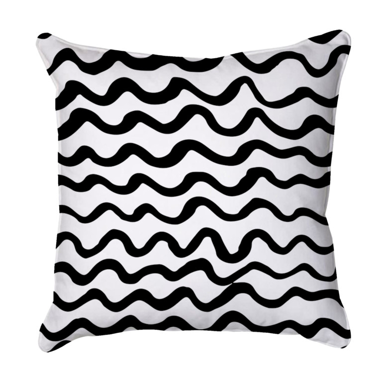 Wavy Lines Black