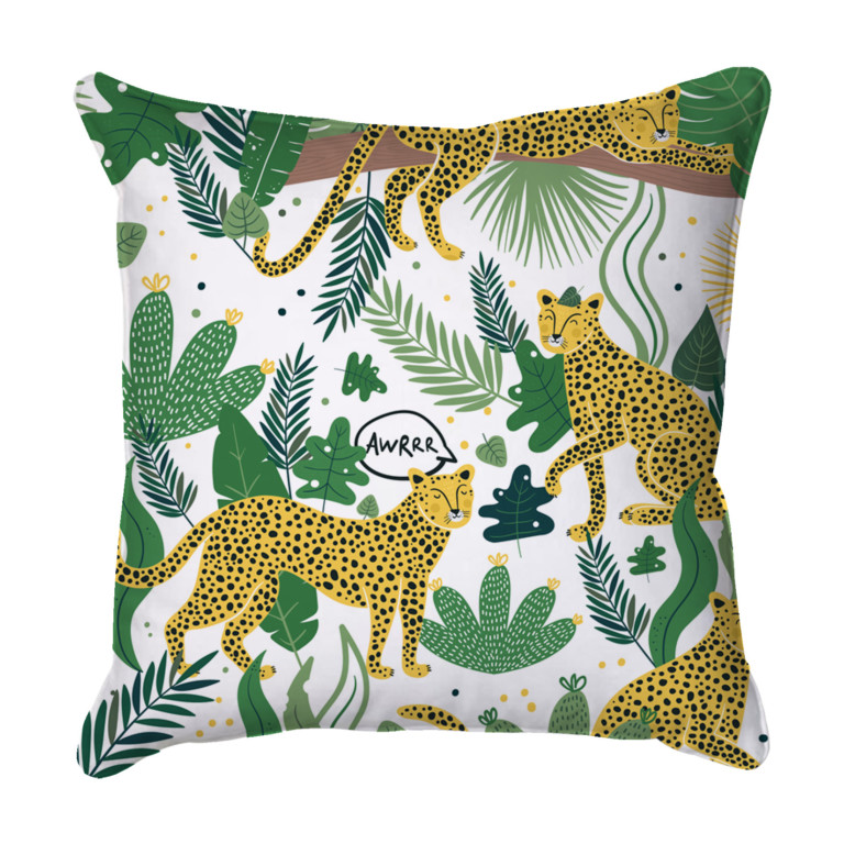 Leopards & Jungle Leaves Large