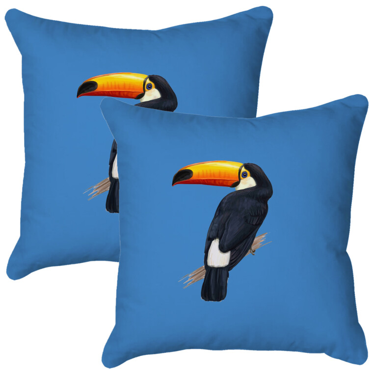 Toucan Blue Quick Dry Outdoor Cushion
