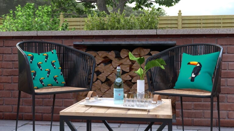 Toucan Neutral Quick Dry Outdoor Cushion