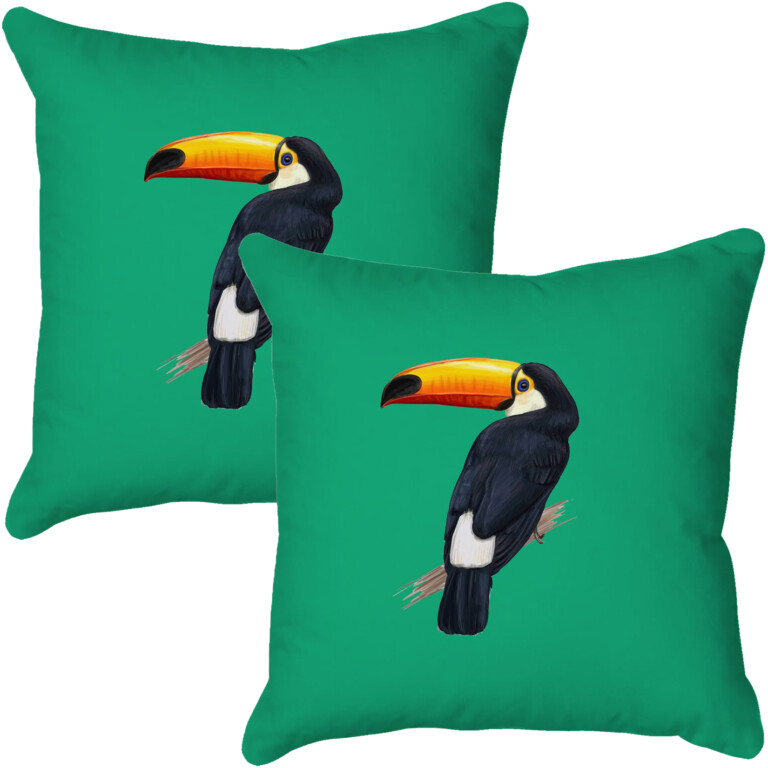 Toucan Green Quick Dry Outdoor Cushion