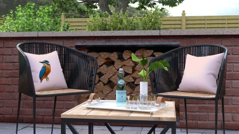 Kingfisher Neutral Quick Dry Outdoor Cushion