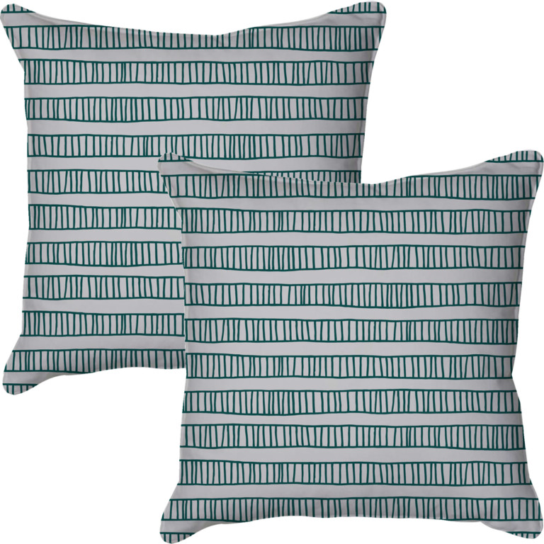 Ladder Stripes Deep Green