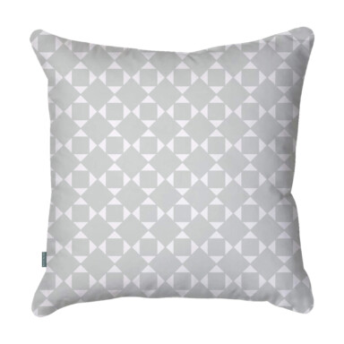 Geometric Grey Cushion