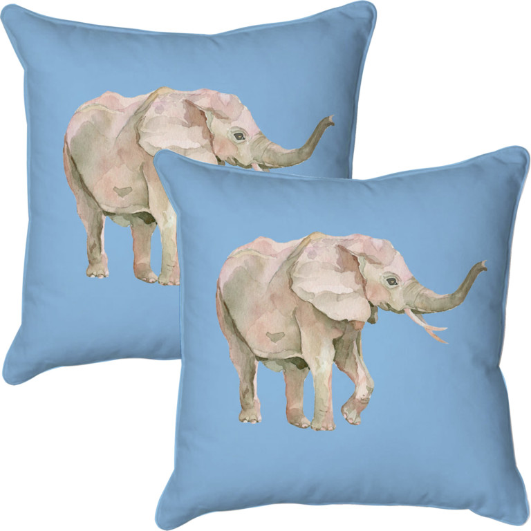 Elephant Side Blue