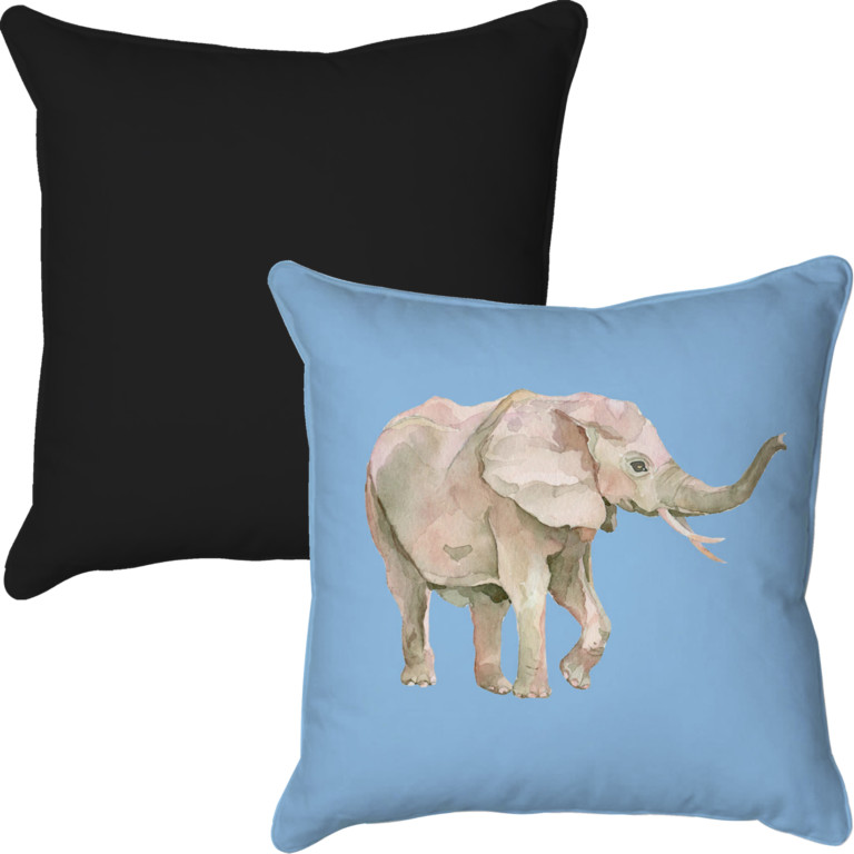 Elephant Side Blue