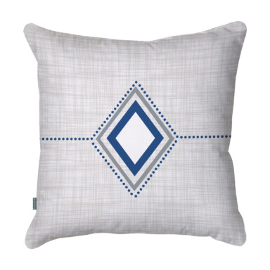 Diamond Dot Blue Quick Dry Outdoor Cushion