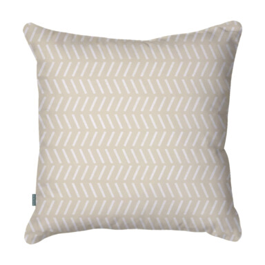 Backstitch Beige Cushion