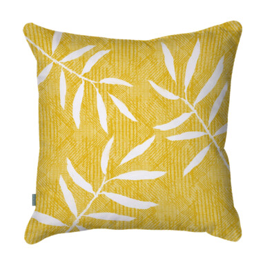Leaf Yellow Quick Dry Outdoor Cushion