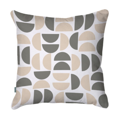 Half Circle Grey Quick Dry Outdoor Cushion