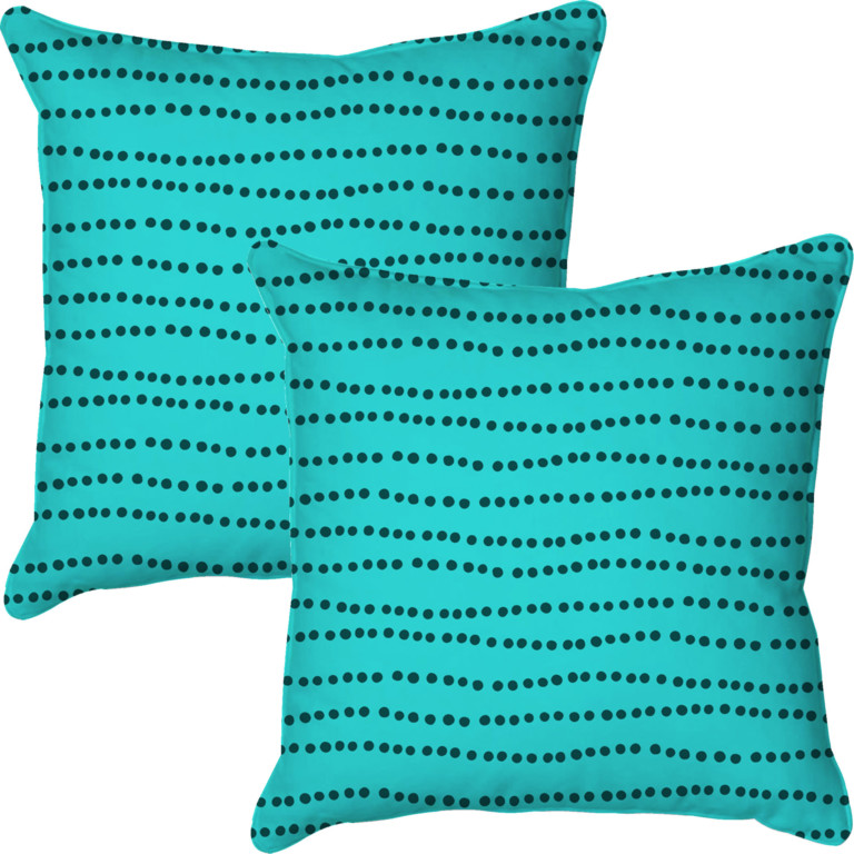 Horizontal Dots Blue-Green