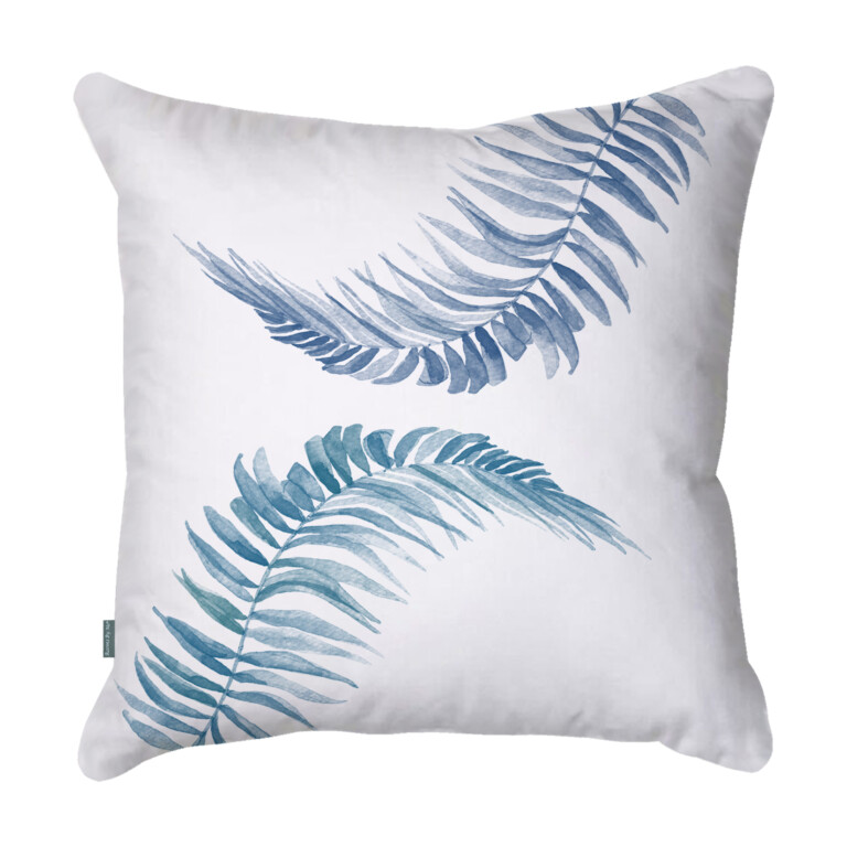 Leaves Duo Blue Quick Dry Outdoor Cushion
