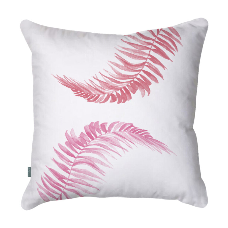 Leaves Duo Pink Quick Dry Outdoor Cushion