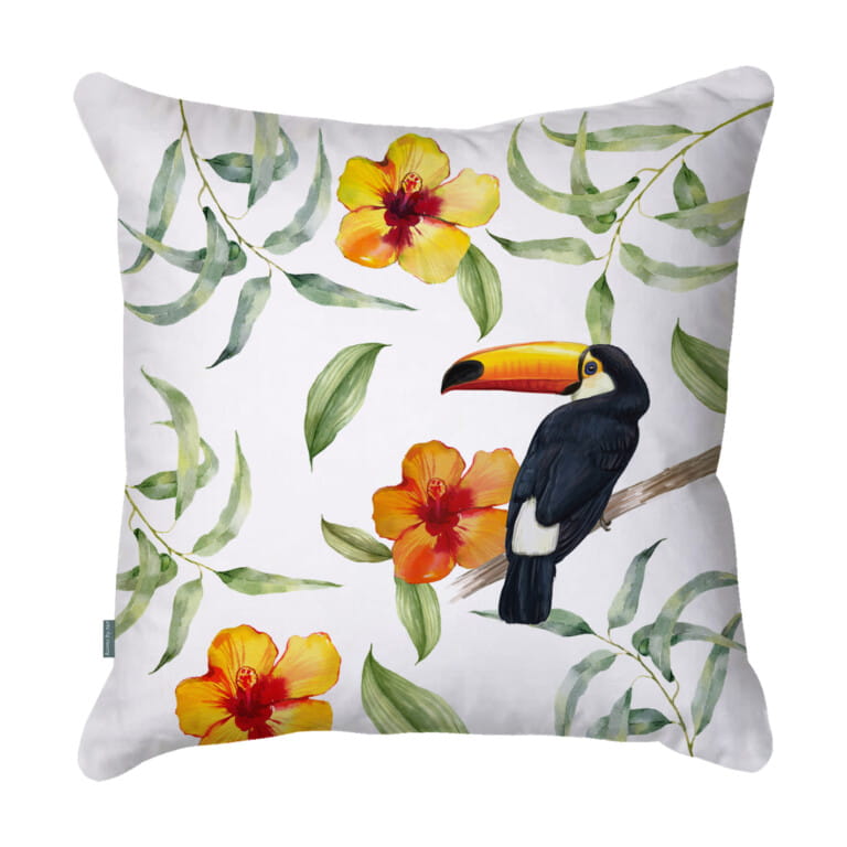 Toucan White Quick Dry Outdoor Cushion