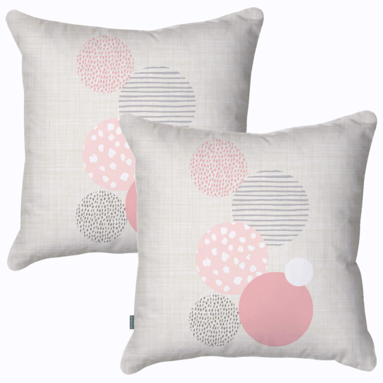 Sphere Pink and Grey Cushion