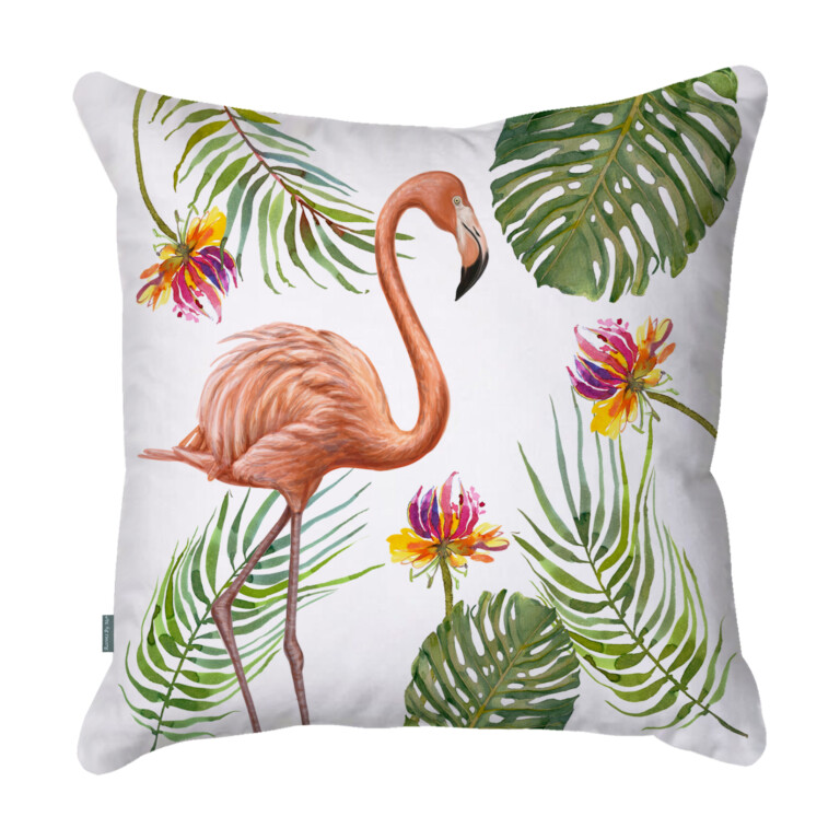 Flamingo White Quick Dry Outdoor Cushion