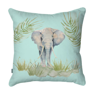Elephant Aqua Quick Dry Outdoor Cushion