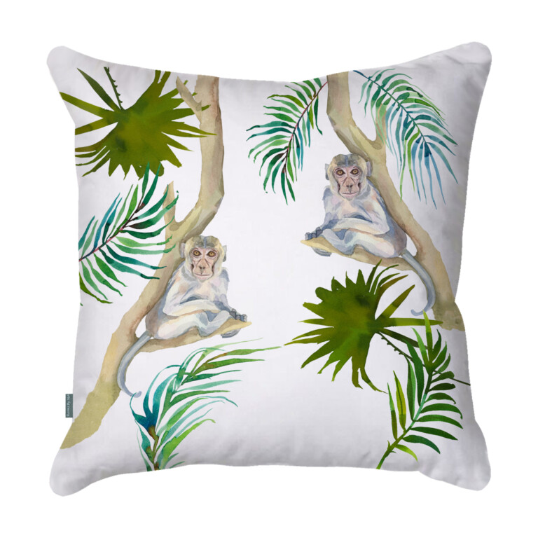 Monkey White Quick Dry Outdoor Cushion
