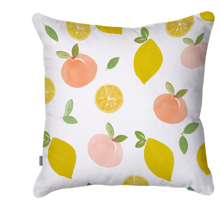 Oranges & Lemons Quick Dry Outdoor Cushion