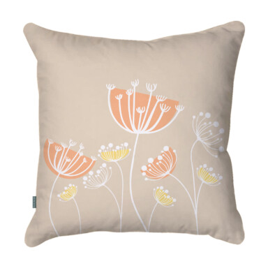 Wildflowers Neutral Quick Dry Outdoor Cushion