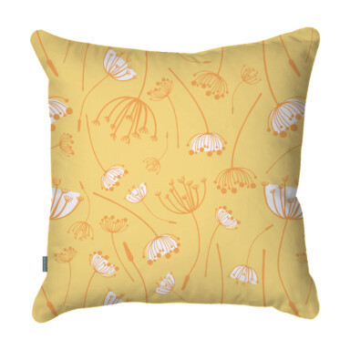 Wildflowers Multi Yellow Quick Dry Outdoor Cushion