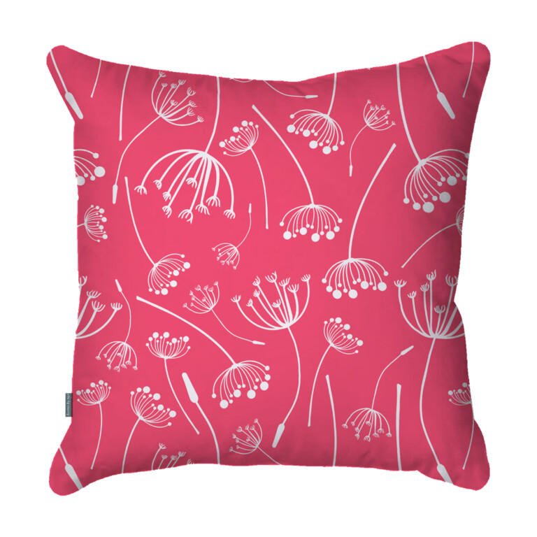 Wildflowers Multi Hot Pink Quick Dry Outdoor Cushion