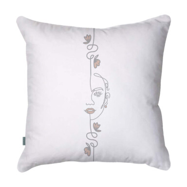 Kahlo White Cushion