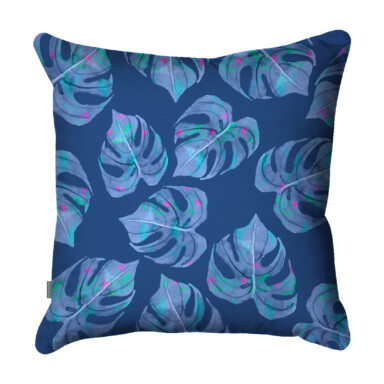 Blue Palm Quick Dry Outdoor Cushion