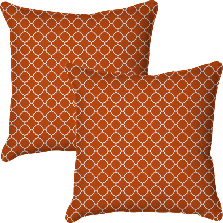 Quatrefoil Orange