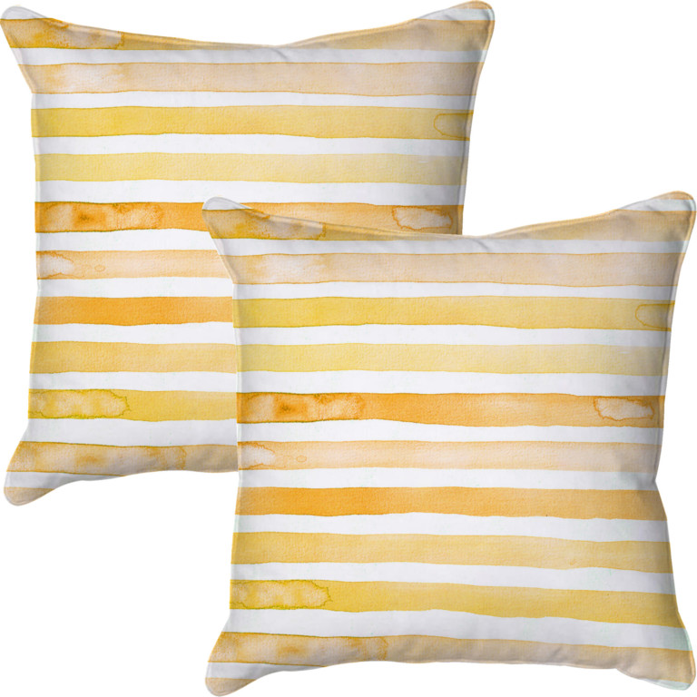 Watercolour Stripes Yellow