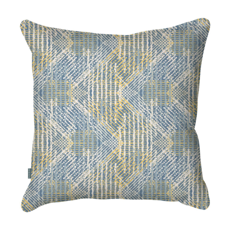 Morrocan Quatrefoil Blue & Yellow