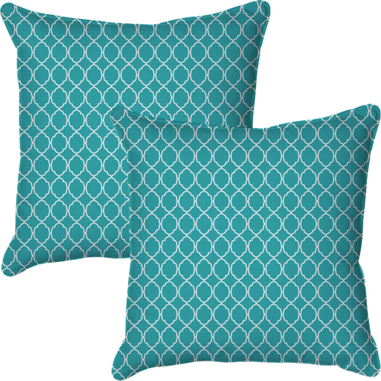 Quatrefoil Teal