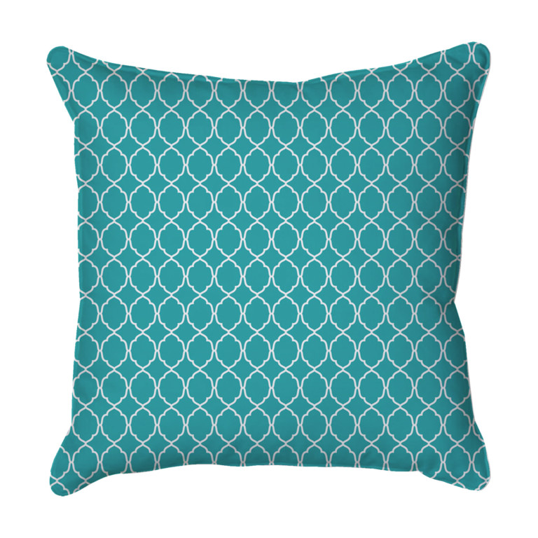 Quatrefoil Teal