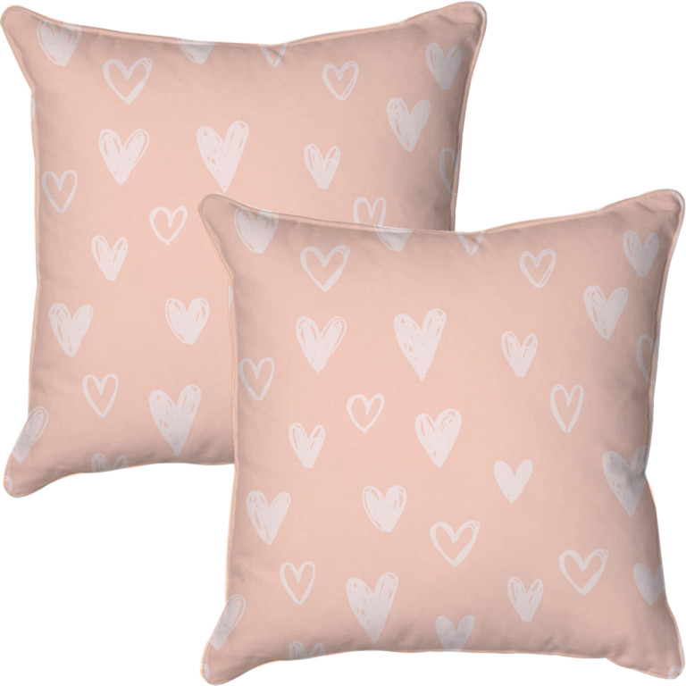 Hearts Crafted Pink & White