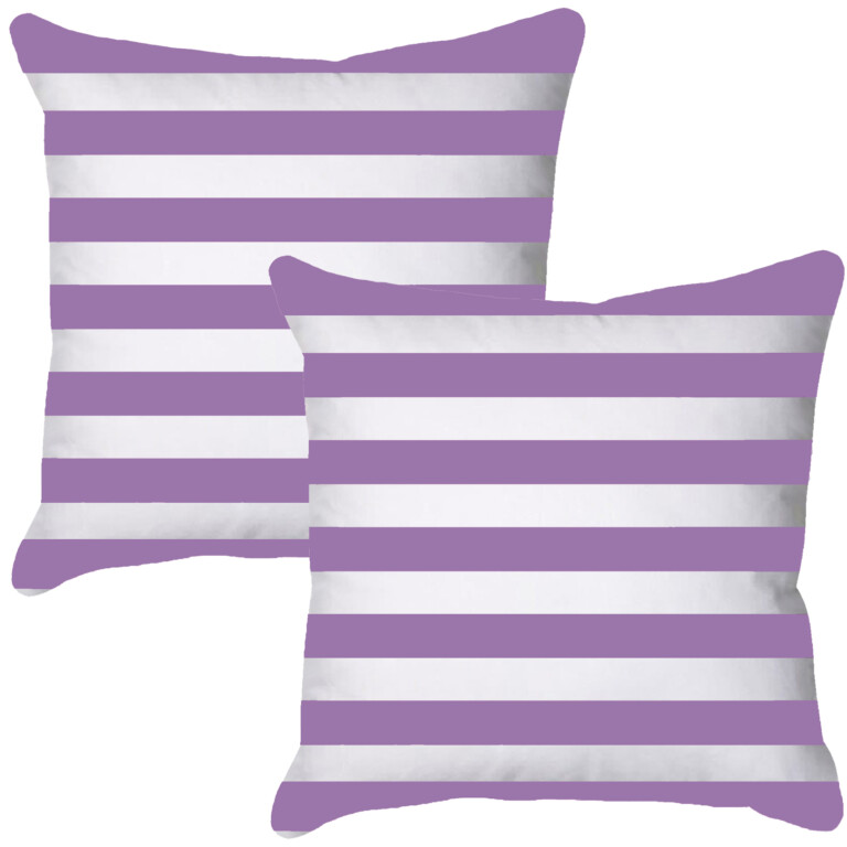 Deck Stripes Purple Quick Dry Outdoor Cushion