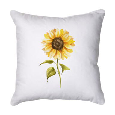 Sunflower White Quick Dry Outdoor Cushion