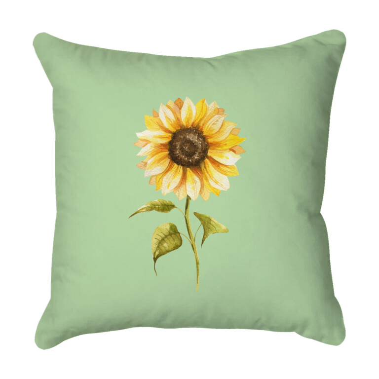 Sunflower Lime Green Quick Dry Outdoor Cushion