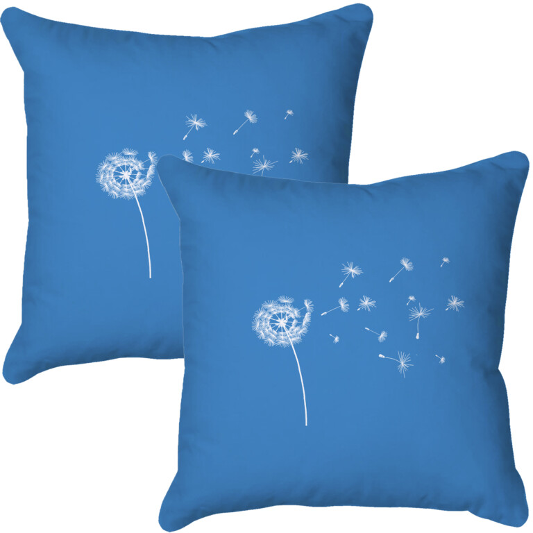 Dandelion Blue Quick Dry Outdoor Cushion