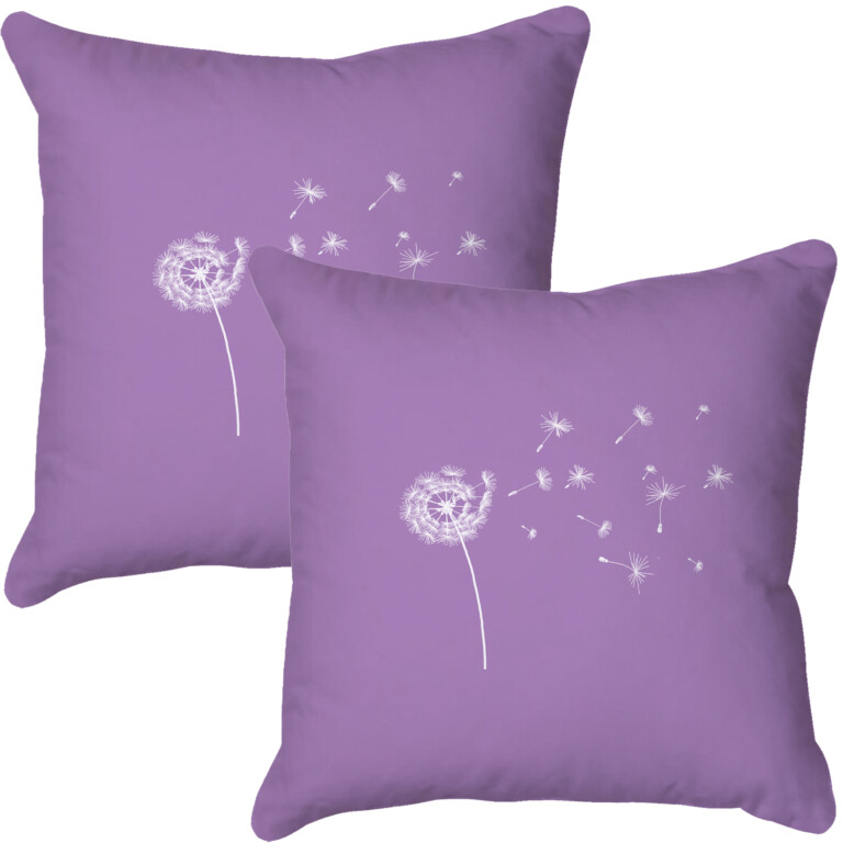 Dandelion Purple Quick Dry Outdoor Cushion