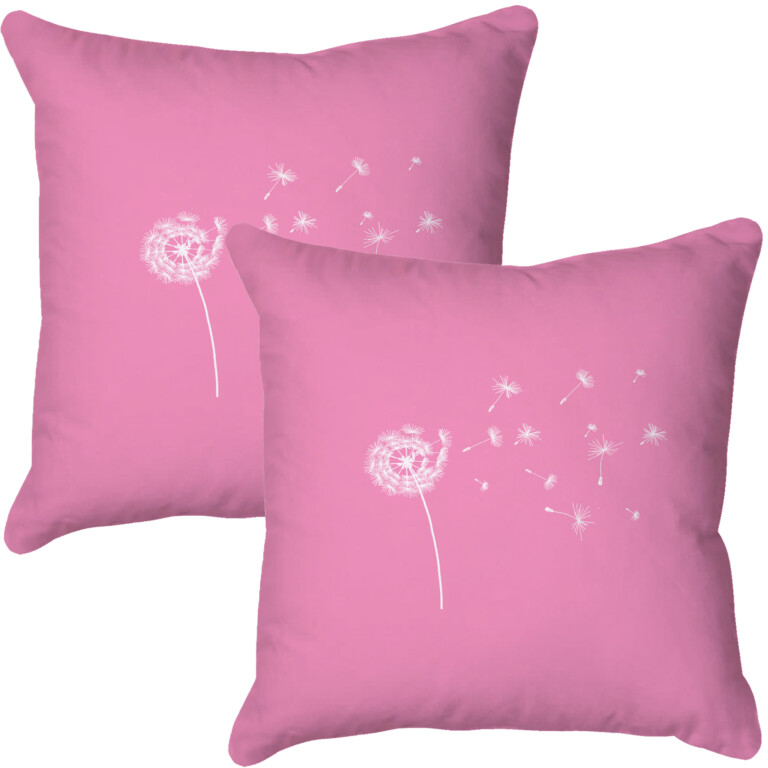 Dandelion Pink Quick Dry Outdoor Cushion