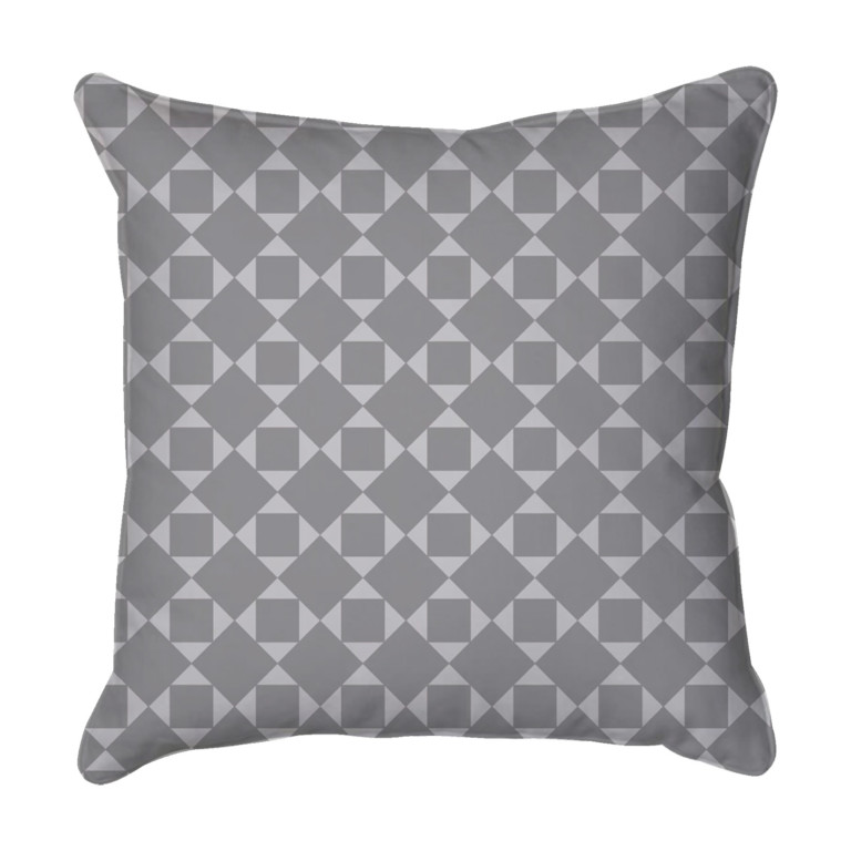 Diamonds & Squares Grey