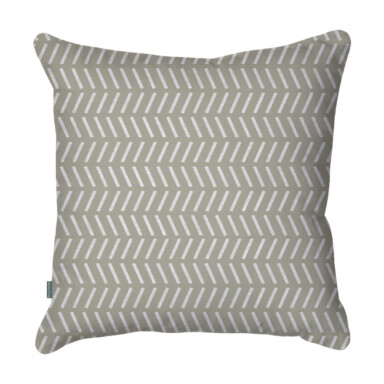 Backstitch Grey Cushion