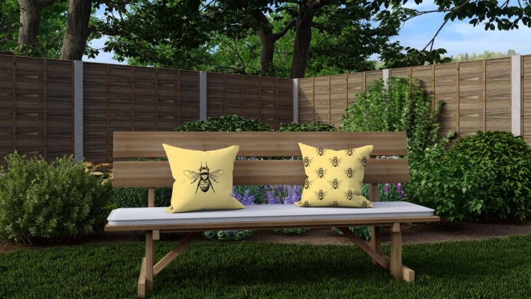Bee Neutral Quick Dry Outdoor Cushion