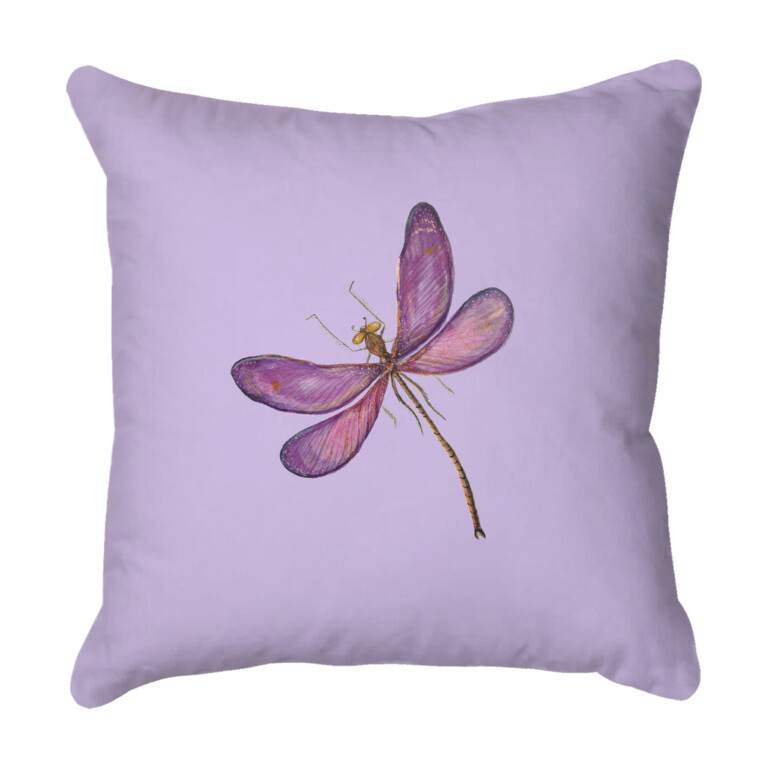 Dragonfly Lilac Quick Dry Outdoor Cushion